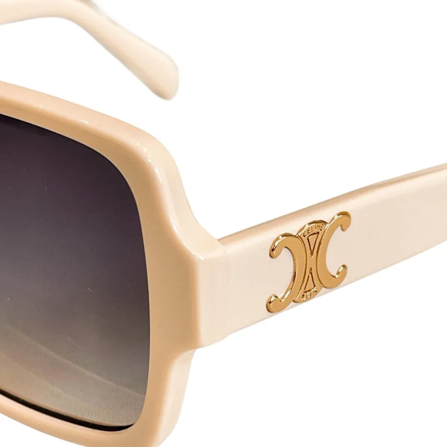 Celine square frame glasses beige/white/leopard/brown/black gold/black silver color Size 60口14-140