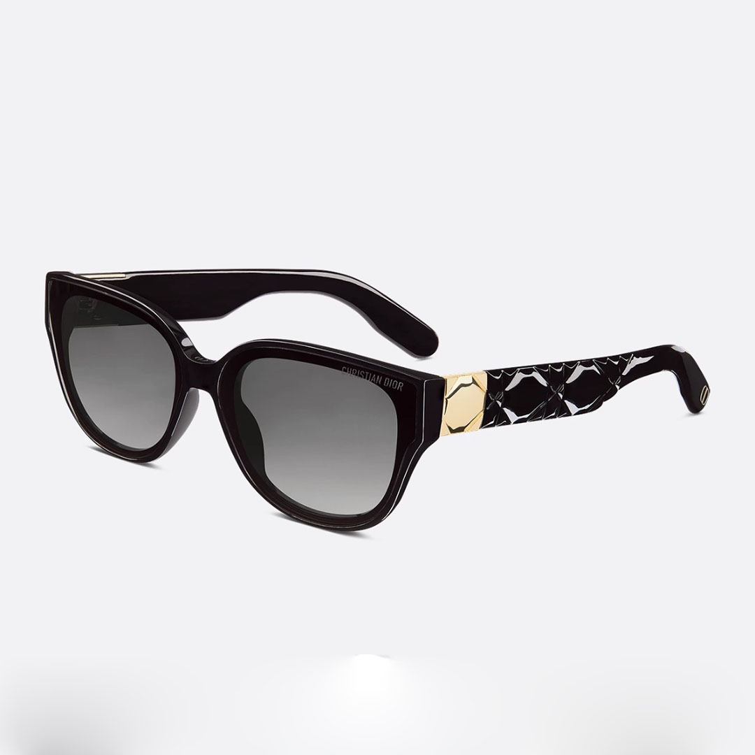 Óculos DIOR armação quadrada cor preto/branco Tamanho 62-14-140