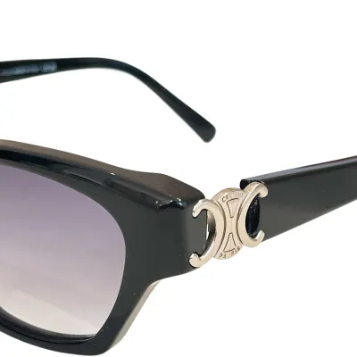 Celine Wrap glasses black silver/tawny/leopard/black gold/grey gold/brown gold color Size 55口18-145