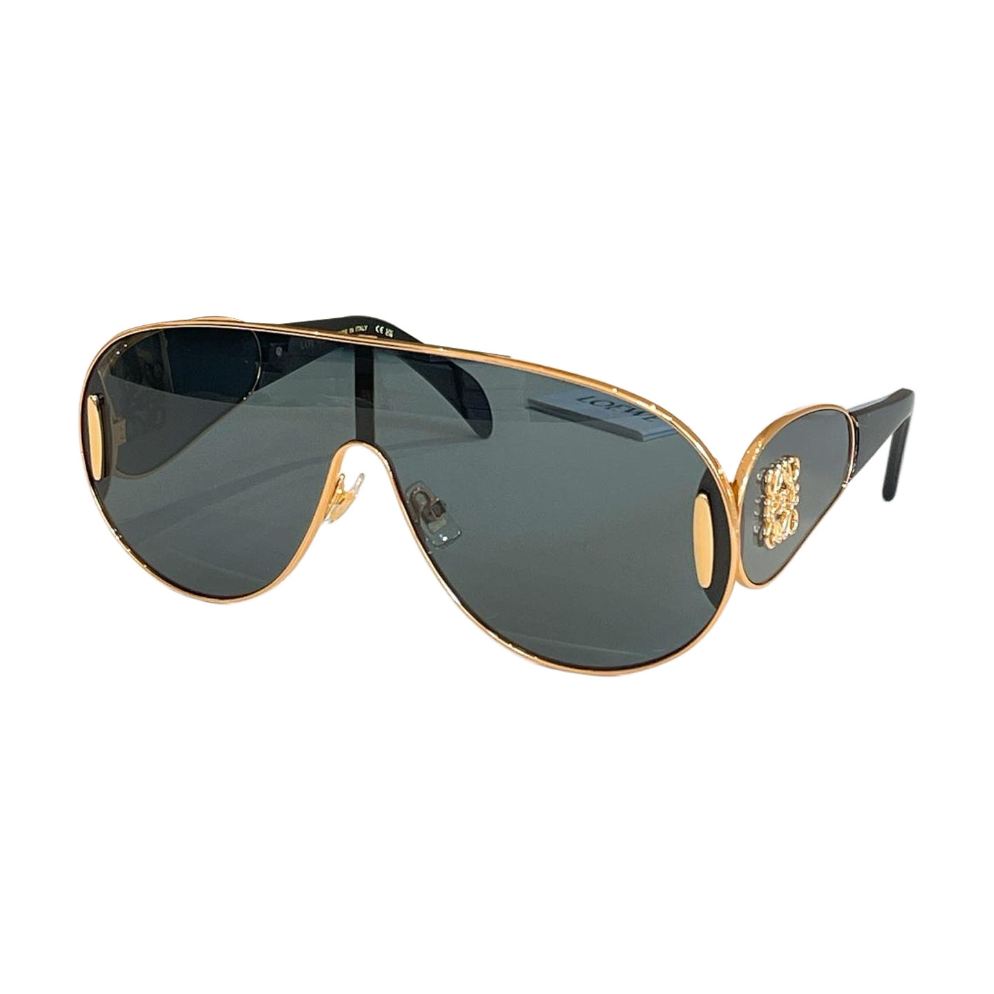 Loewe Mask óculos preto/azul/azul degradê/marrom leopardo/vermelho/roxo branco Tamanho 140口0-142