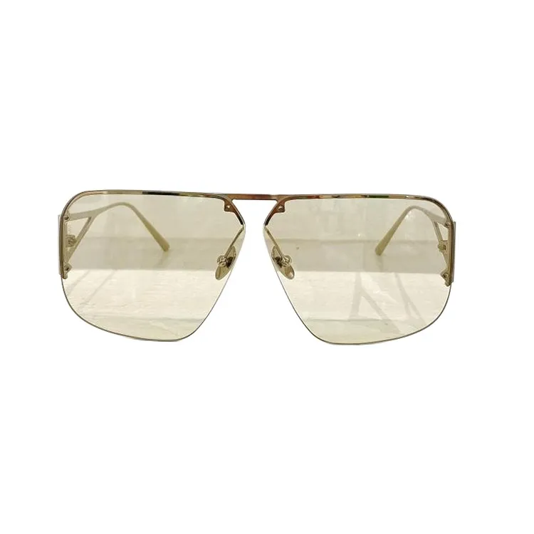 Bottega Veneta Pilot shape glasses titanium/gold/silver/tawny/brown/blue/eggplant/mirrored yellow color Size 57口05-145