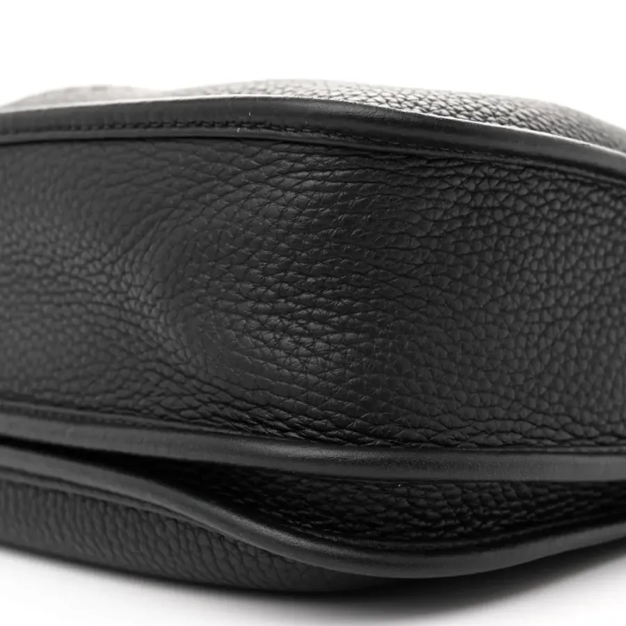 Hermès Evelyne III PM Black Taurillon Clemence Leather Palladium Silver Hardware