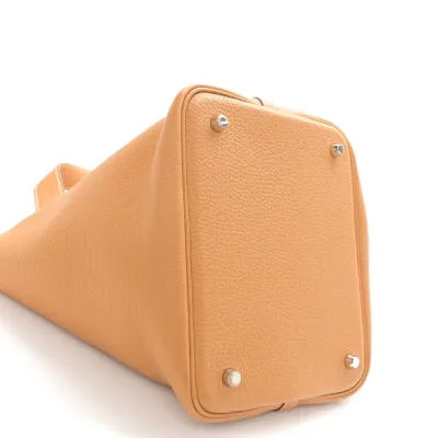 Hermès Picotin Lock 18 PM Natural/Sable Taurillon Clemence Leather Palladium Hardware