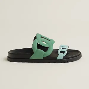 HERMES Extra Green Slippers