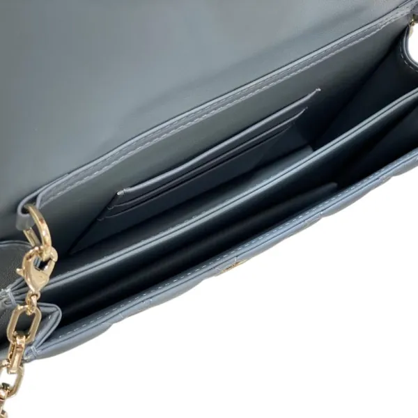 Dior My Dior Mini Top Handle Bag With Chain And Pearl In Blue Haze/Ice Blue/Beige/White/Chocolate/Black/Red/Rose des Vents/Pink/Stone Grey/Light Grey Cannage Lambskin With Gold Hardware - Image 3