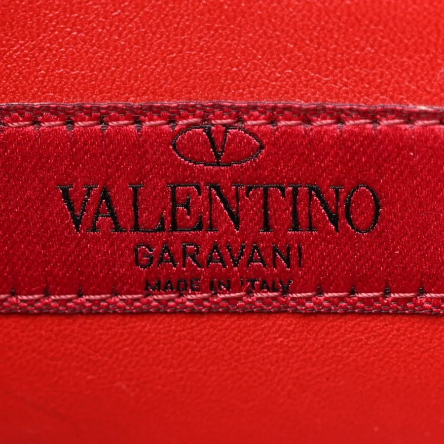 Valentino Garavani Medium Rockstud Spike Shoulder Bag Antique Rose Lambskin Leather Light Gold Hardware