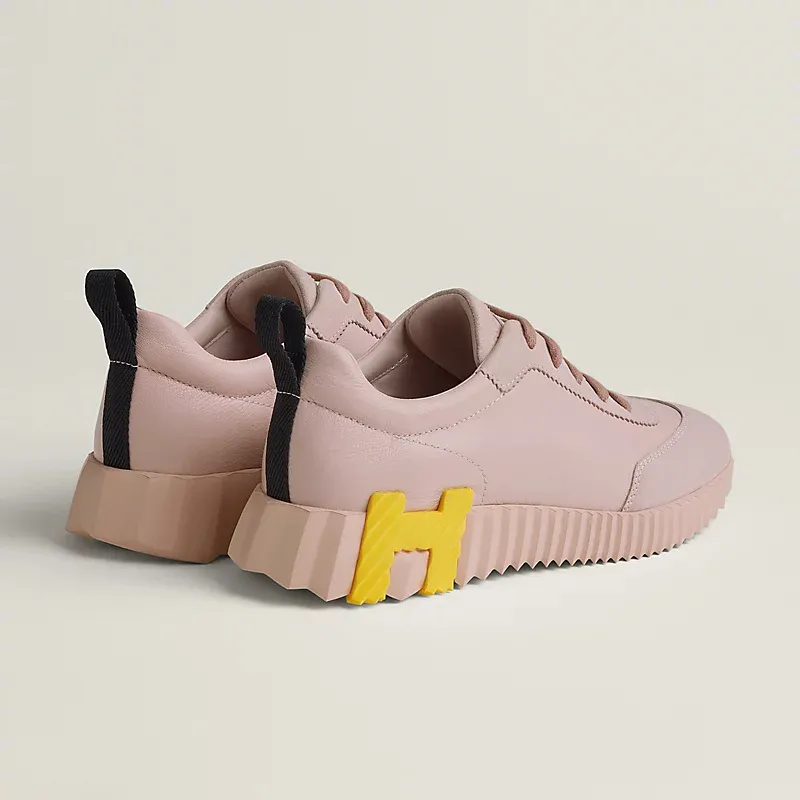 HERMES Pink Sneakers Bouncing Sports Shoes