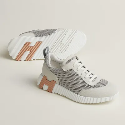 HERMES Grey Sneakers Bouncing Sports Shoes