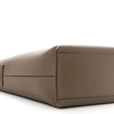 Loewe Cubi Crossbody Bag Small Winter Brown Jacquard Supple Smooth Calfskin Leather