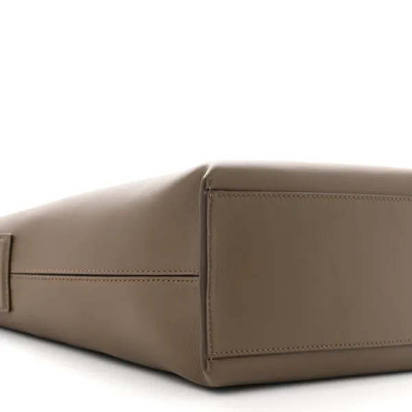 Loewe Cubi Crossbody Bag Small Winter Brown Jacquard Supple Smooth Calfskin Leather - Image 4