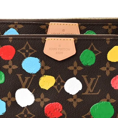 Louis Vuitton Multi Pochette Accessories PM LV x YK Monogram Canvas Gold Hardware