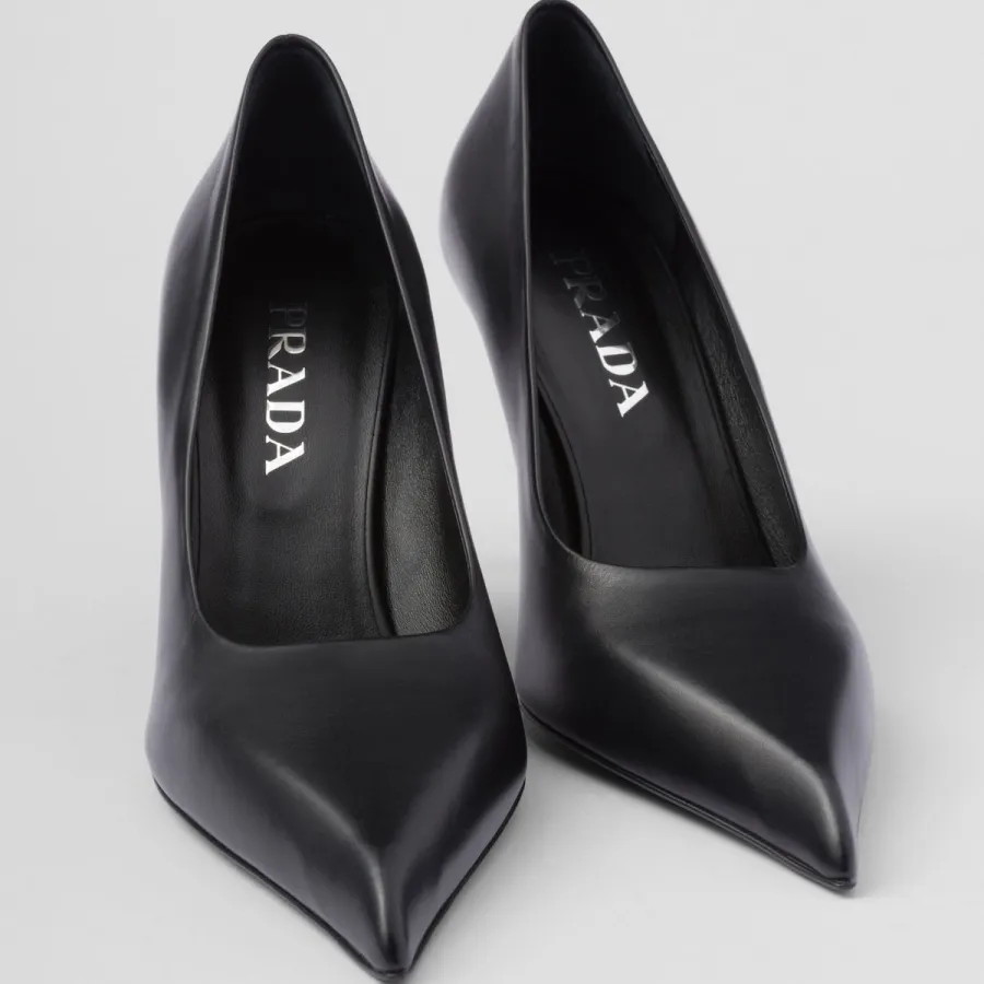 PRADA leather Black High Heels Shoes