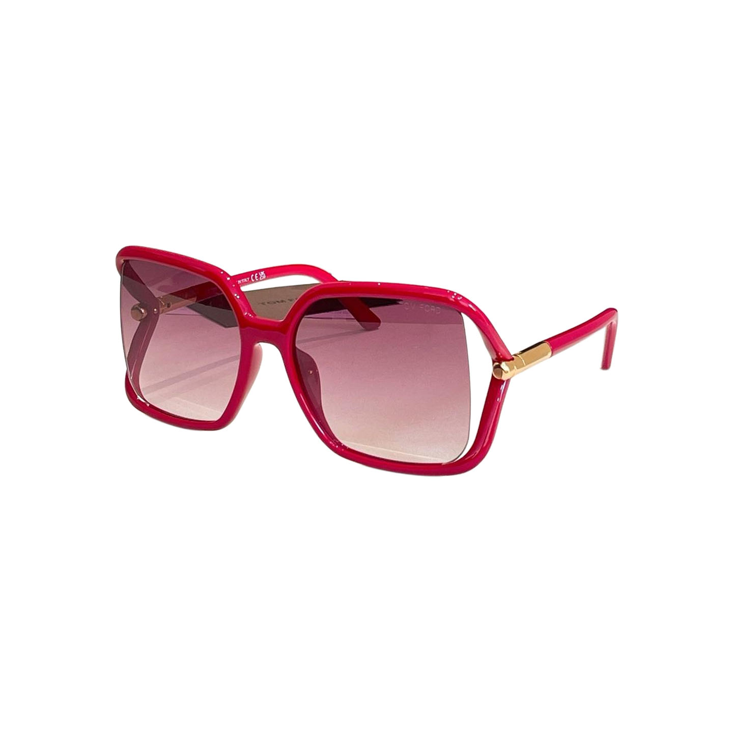 Óculos de armação quadrada Tom Ford rosa/preto/ouro negro/fulvo preto/berinjela/leopardo azul/leopardo ferrugem/leopardo marrom/leopardo amarelo Tamanho 60口17-120