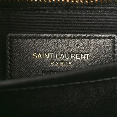 Saint Laurent Mini Loulou Crossbody Bag Black Y-Quilted Monogram Calfskin Leather Gold Hardware