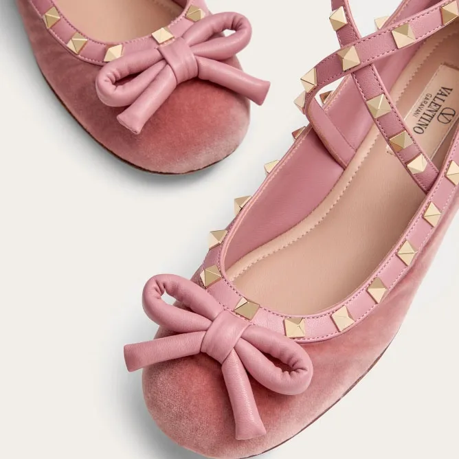 VALENTINO Velvet ballet flats