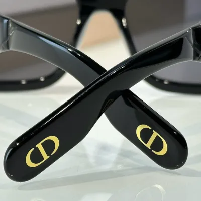DIOR square frame glasses black/white color Size 62-14-140