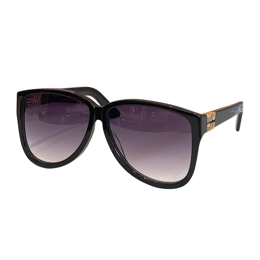 Miu Miu glasses black tawny/leopard/black/leopard brown/eggplant color Size 61口12-141