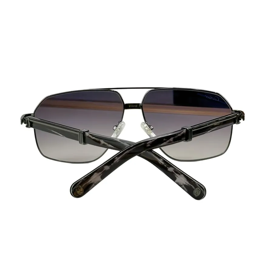 Cartier Pilot glasses black camouflage/black gold/brown gold/grey silver/green gold/black silver/white gold color Size 61口12 -145