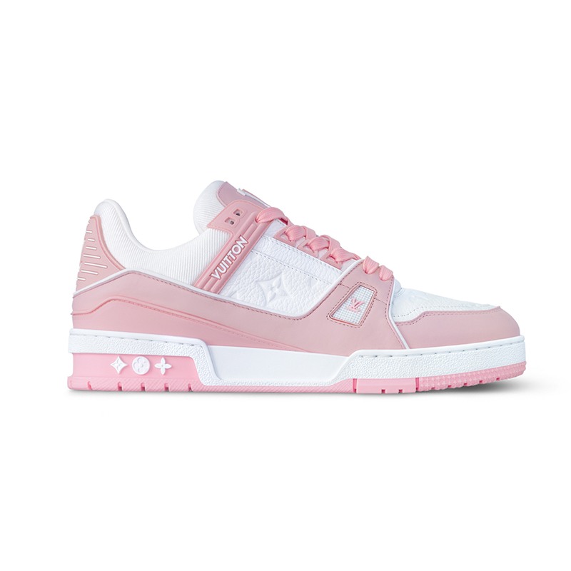 Louis Vuitton Tênis Branco com Rosa