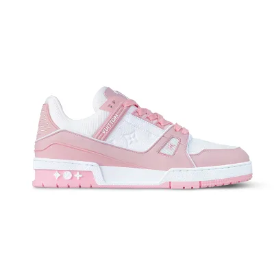 Louis Vuitton White with Pink Sneakers