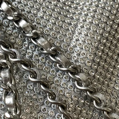 Chanel 22bags Silver Woven Cowhide Shoulder Bags