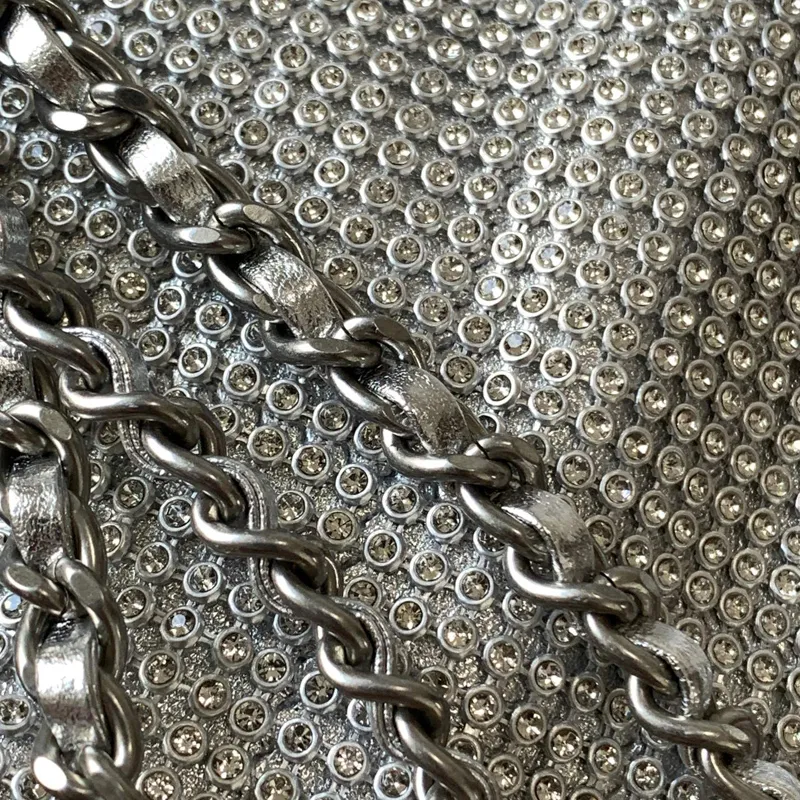 Chanel 22bags Silver Woven Cowhide Shoulder Bags