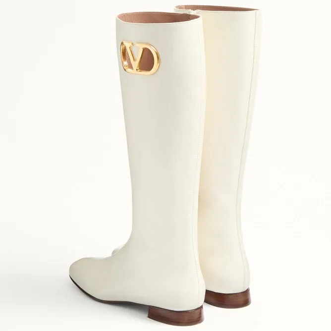 VALENTINO VLOGO SIGNATURE Sheepskin boots (heel 2 cm high)