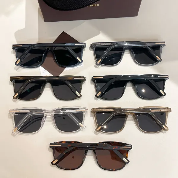 Tom Ford square frame glasses black/blue black/grey black/leopard brown/transparent black/tawny black/green black color Size 55口18-140 - Image 9