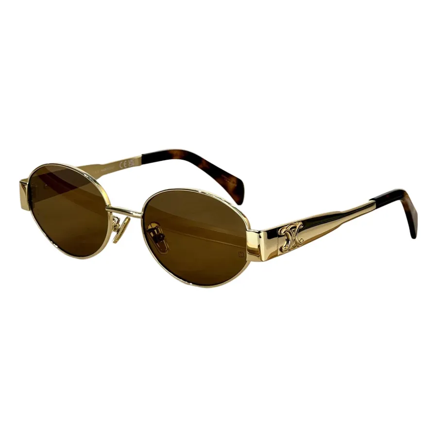 Celine Oval glasses black gold/black silver/black/rose gold/gold leopard/transparent gold/transparent silver color Size 54-18-135