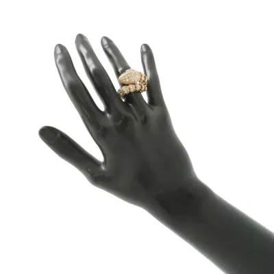 BVLGARI Serpenti Full Diamond Ring Size ML