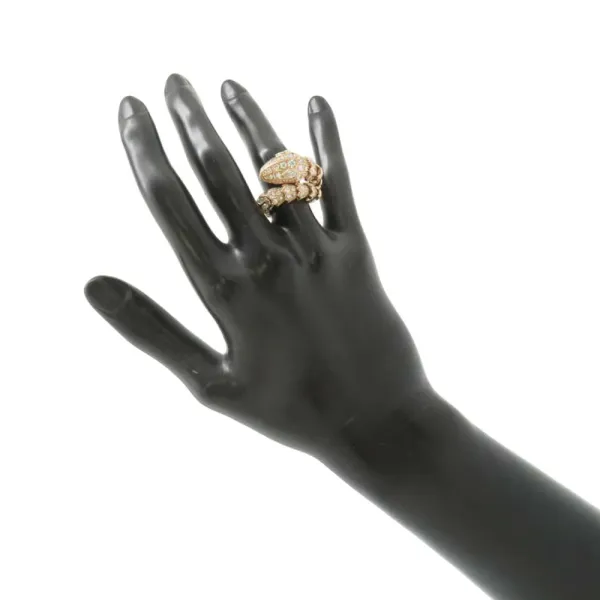 BVLGARI Serpenti Full Diamond Ring Size ML - Image 4