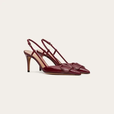 VALENTINO Patent leather strappy heels (8cm high heel)