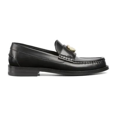 Gucci black double G  loafers