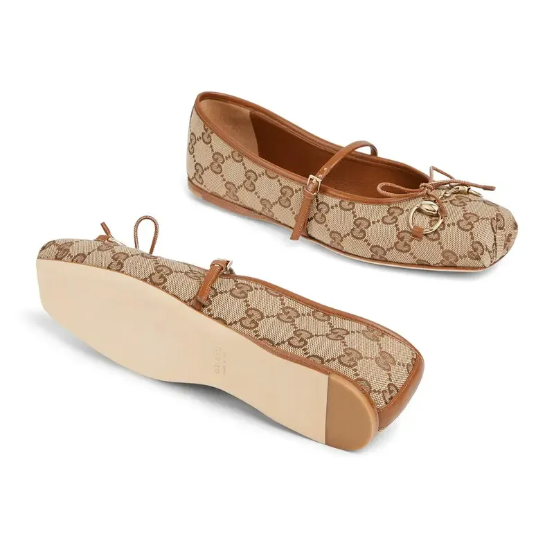 Gucci brown Ballet Shoes Flat Shoes
