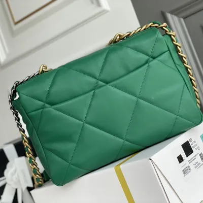 Chanel 19 Bag Green / Wine Red / Black / White Gold / White Silver / Light Orange / Chocolate Brown 30CM Crossbody Bags