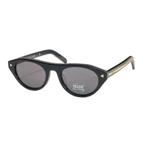 Prada Cat Eye glasses black gold/grey gold/white/leopard color Size 51口22-145