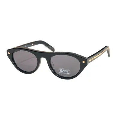 Prada Cat Eye glasses black gold/grey gold/white/leopard color Size 51口22-145