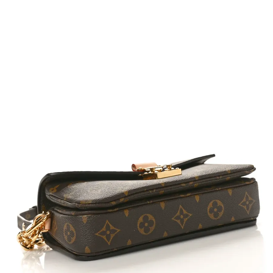 Louis Vuitton Pochette Metis East West PM Monogram Canvas Gold Hardware