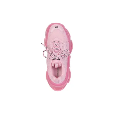 BALENCIAGA TRIPLE S CLEAR SOLE Pink Sneakers