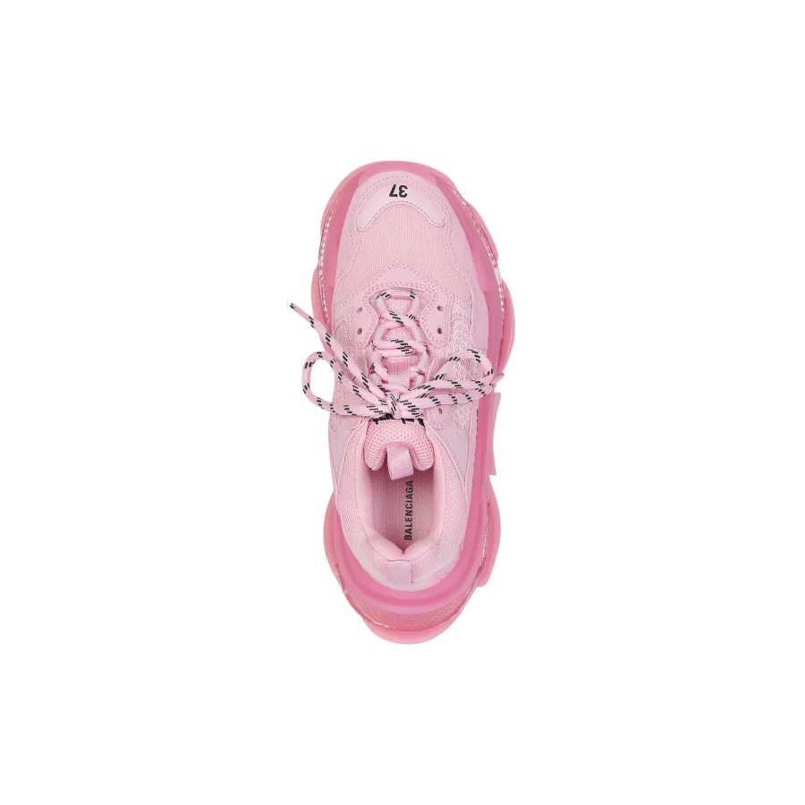 BALENCIAGA TRIPLE S CLEAR SOLE Pink Sneakers