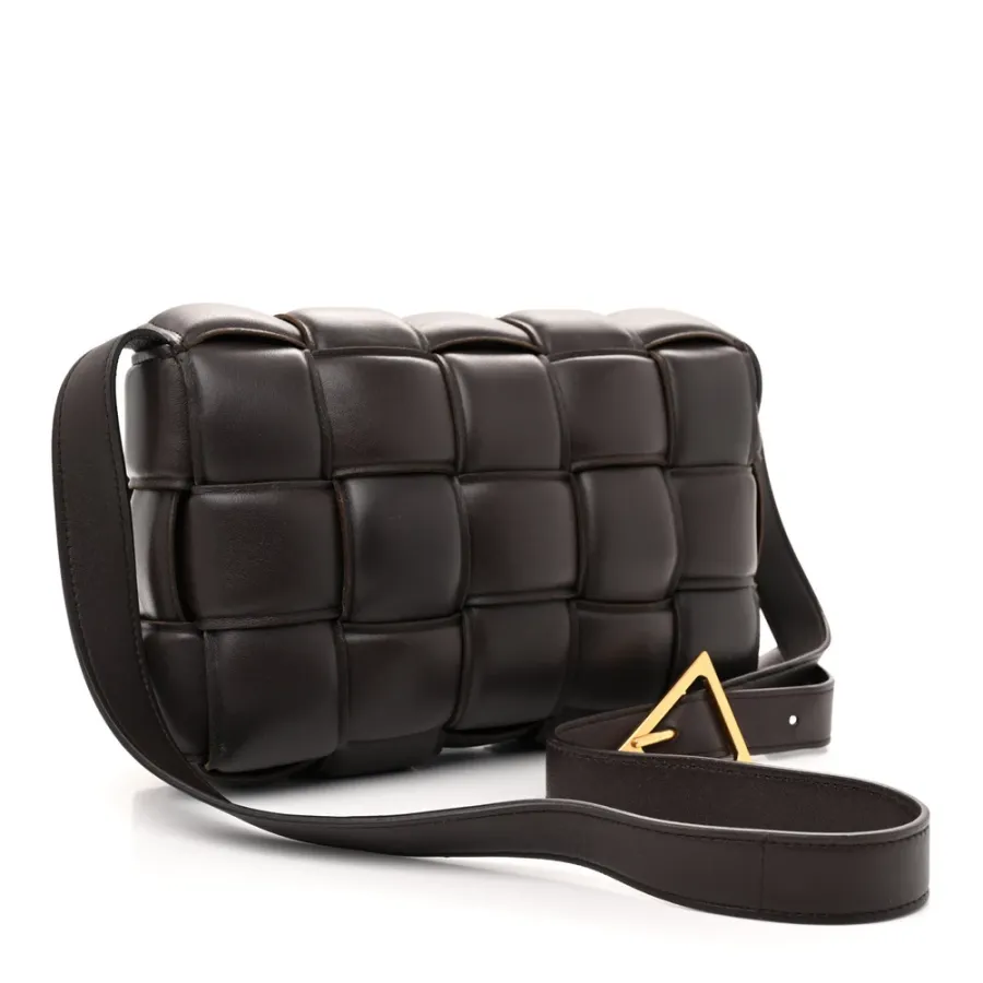Bottega Veneta Maxi Intrecciato Padded Cassette Crossbody Bag Fondente Nappa Leather