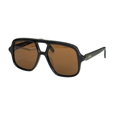 Loewe Pilot glasses leopard brown/leopard green/leopard rust/black/tawny/black sepia/black yellow color Size 47口23-145