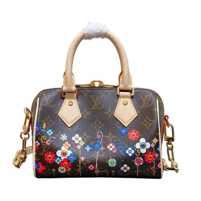 Louis Vuitton x Murakami Takashi Speedy Bandouliere 20 Monogram Gold Hardware