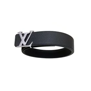 Louis Vuitton Men's Initiales Reversible Belt In Black./Brown/Orange/Blue/Beige Calfskin With Gold/Silver Hardware 40mm