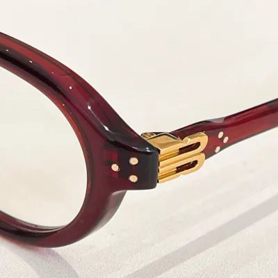 Saint Laurent oval glasses red/black/blue color Size 54口18-145