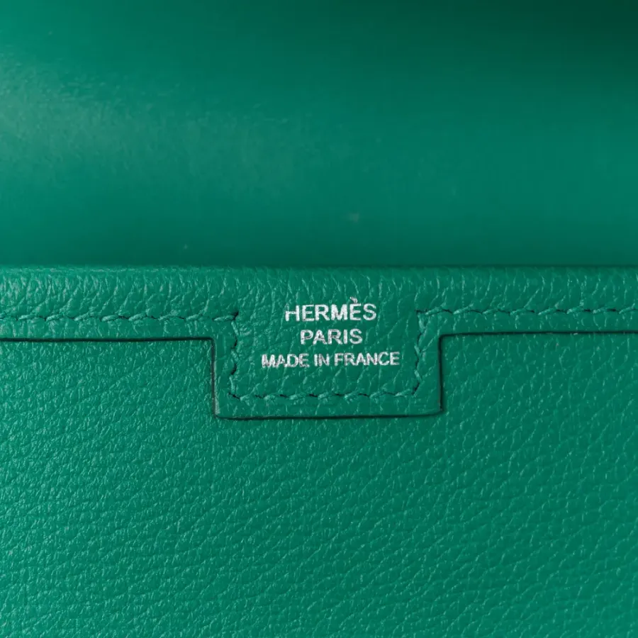 Hermès Jige Elan 29 Clutch Vert Vertigo Evercolor Leather