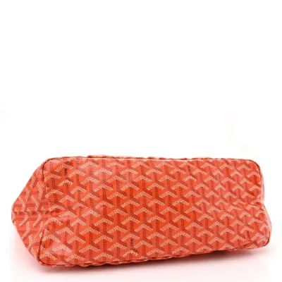 Goyard Saint Louis Tote PM Orange Goyardine Canvas
