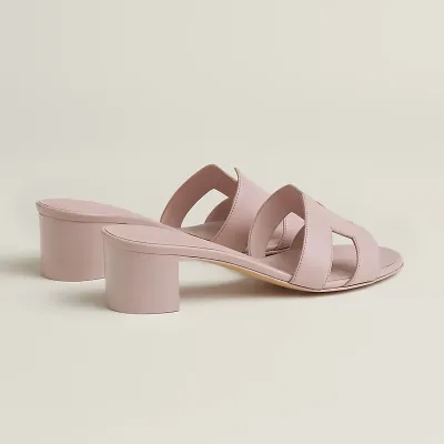 HERMES Oasis Slippers High-heeled slippers pink High Heels Sandal