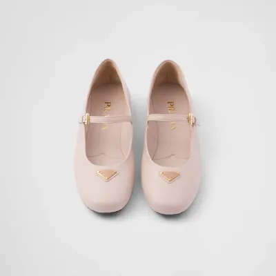 PRADA Naplak Flat Shoes pink Ballet Shoes