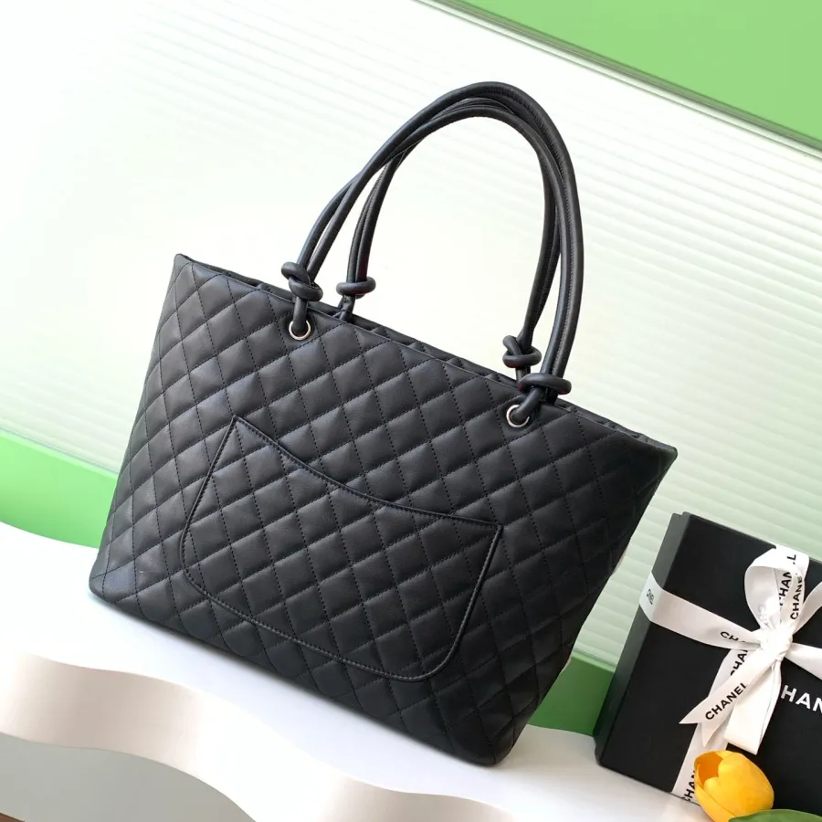 Chanel Black Basket Tote Bags / Shoulder Bags